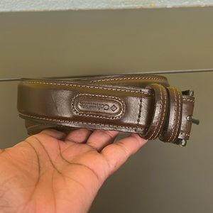 Columbia brown leather belt